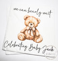 Teddy Bear Baby Shower We can Bearly Wait Brown Bow Shower Fall Baby Shower Personalized Cocktail, Luncheon or Dinner Napkins Set of 25