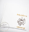 A Baby is Brewing Baby Shower Napkins Coffee Bar Baby Brunch Fall Baby Shower Latte Decor Personalized Cocktail Napkins, Set of 25