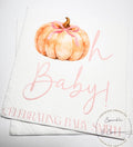 Pumpkin Oh Baby Shower Pink Bow Pumpkin Girl Fall Pink Bow Baby Shower Fall Personalized  Cocktail, Luncheon or Dinner Napkins Set of 25