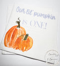 Our Lil Pumpkin First Birthday Pumpkin Pumpkin One Fall Birthday Little Pumpkin 1st Bday Cocktail, Luncheon or Dinner Napkins Set of 25