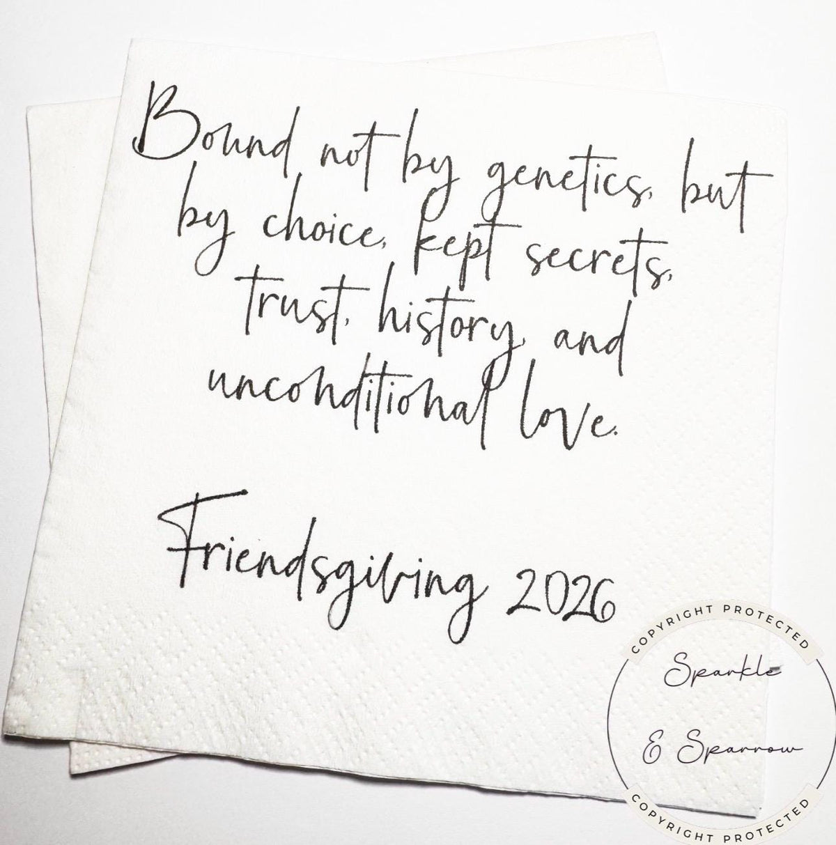 Friendsgiving Napkins Thanksgiving Party Napkins Holiday Hostess Gift Friendsgiving 2026 Fall Cocktail Napkins Friendsgiving Decor Set of 25