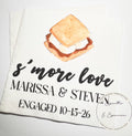 S’mores Engagement Party Napkins Personalized Fall Engagement Party Customized Napkins Campfire Engagement Party Custom Napkins, Set of 25