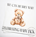 Teddy Bear Baby Shower We can Bearly Wait Brown Bow Shower Fall Baby Shower Personalized Cocktail, Luncheon or Dinner Napkins Set of 25