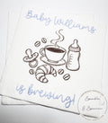 A Baby is Brewing Baby Shower Coffee Themed Baby Shower Espresso Bar Baby Brunch Fall Baby Shower Personalized Cocktail Napkins, Set of 25
