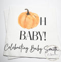 Oh Baby Pumpkin Napkins Fall Baby Shower Napkins Gender Neutral Pumpkin Baby Shower Fall Baby Shower Personalized Napkins, Set of 25