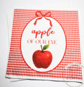 Apple of our Eye Baby Shower Apple Birthday Fall Baby Shower Apple Fall Birthday Red Apple Cocktail, Luncheon or Dinner Napkins Set of 25