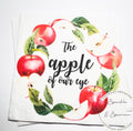 Apple of our Eye Baby Shower Apple Birthday Fall Baby Shower Apple Fall Birthday Red Apple Cocktail, Luncheon or Dinner Napkins Set of 25