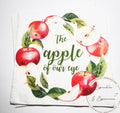 Apple of our Eye Baby Shower Apple Birthday Fall Baby Shower Apple Fall Birthday Red Apple Cocktail, Luncheon or Dinner Napkins Set of 25