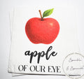Apple of our Eye Baby Shower Apple Birthday Fall Baby Shower Apple Fall Birthday Red Apple Cocktail, Luncheon or Dinner Napkins Set of 25