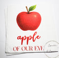 Apple of our Eye Baby Shower Apple Birthday Fall Baby Shower Apple Fall Birthday Red Apple Cocktail, Luncheon or Dinner Napkins Set of 25