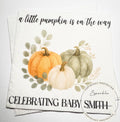 A Little Pumpkin on the Way Baby Shower Napkins Fall Baby Shower Napkins Gender Neutral Pumpkin Baby Shower Personalized Napkins, Set of 25