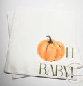 Pumpkin Oh Baby Shower Fall Pumpkin Baby Shower Orange Pumpkin Gender Reveal Pumpkin Oh Baby Cocktail, Luncheon or Dinner Napkins Set of 25
