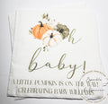 Pumpkin Oh Baby Shower Fall Pumpkin Baby Shower Gender Neutral Pumpkin Oh Baby Personalized Cocktail, Luncheon or Dinner Napkins Set of 25