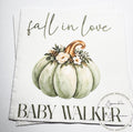 Fall in Love With Baby Fall Baby Shower Falling in Love Baby Pumpkin Baby Shower Personalized Cocktail, Luncheon or Dinner Napkins Set of 25