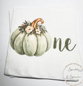 Green Pumpkin First Birthday Napkins Neutral Fall Birthday Party Decor Pumpkin 1st Birthday Sage Pumpkin One Birthday Napkins, Set of 25