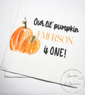 Our Lil Pumpkin First Birthday Pumpkin One Fall Birthday Little Pumpkin 1st Bday Personalized Cocktail, Luncheon or Dinner Napkins Set of 25