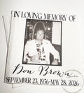 Celebration of Life Napkins Memorial Service Decor Funeral Decor Celebration of Life Photo Personalized Cocktail, Lunch Napkins, Set of 25