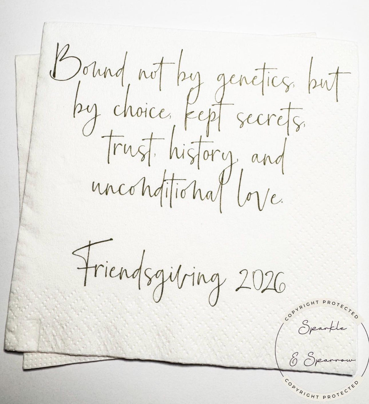 Friendsgiving Napkins Thanksgiving Party Napkins Holiday Hostess Gift Friendsgiving 2026 Fall Cocktail Napkins Friendsgiving Decor Set of 25