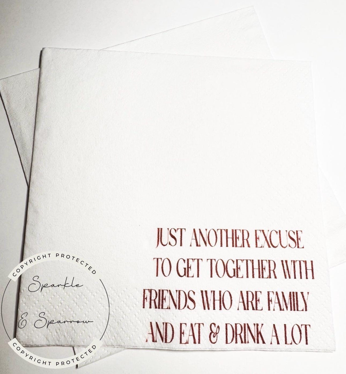 Friendsgiving Napkins Thanksgiving Party Napkins Holiday Hostess Gift Friendsgiving 2026 Fall Cocktail Napkins Friendsgiving Decor Set of 25