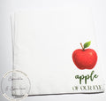 Apple of our Eye Baby Shower Apple Birthday Fall Baby Shower Apple Fall Birthday Red Apple Cocktail, Luncheon or Dinner Napkins Set of 25