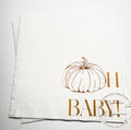 Pumpkin Oh Baby Shower Fall Pumpkin Baby Shower Gender Neutral Pumpkin Oh Baby Reveal Cocktail, Luncheon or Dinner Napkins Set of 25