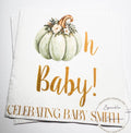 Pumpkin Oh Baby Shower Fall Pumpkin Baby Shower Gender Neutral Pumpkin Oh Baby Personalized Cocktail, Luncheon or Dinner Napkins Set of 25