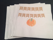 Load image into Gallery viewer, A Little Pumpkin Is On It&#39;s Way Fall Baby Shower Cocktail Napkins, Set of 25
