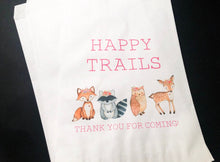 Load image into Gallery viewer, Happy Trails Girl Woodland Baby Shower Birthday Party Adventure Wild One Trail Mix Favor Bags Treat Bags, Set of 10
