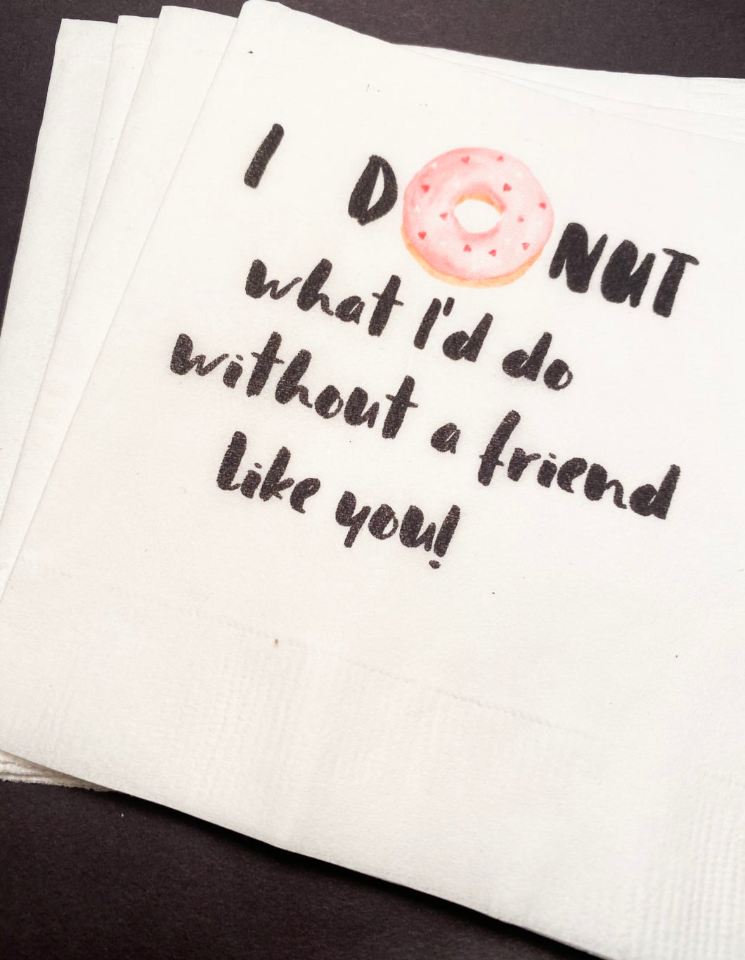 Galentines Day Brunch Donut What I’d Do Love My Gals a Brunch Girlfriends Valentines Day Party Singles Party Cocktail Napkins, Set of 25